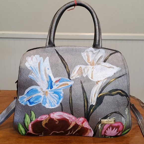Handbags - *SALE* Fina Catrina hand painted leather bag